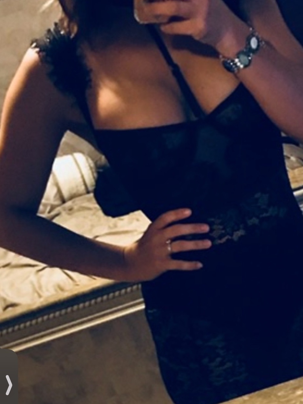 House of CB Black Lace Midi Dress with Strappy Neck - Picture 2 of 7